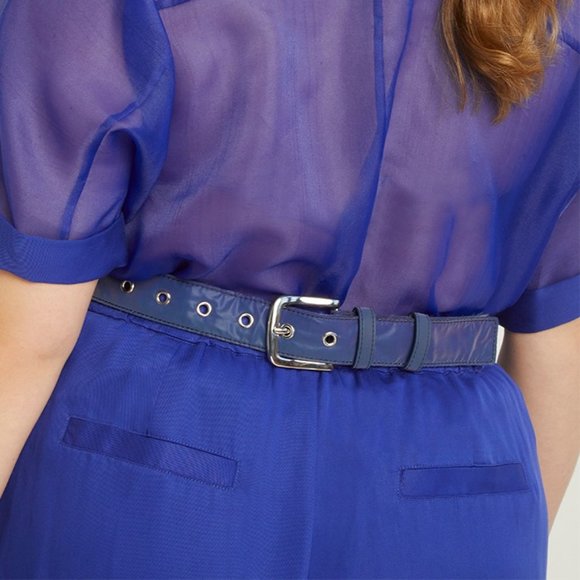 Eloquii Blue Belt with Pouches - Picture 2 of 2